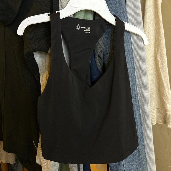 OFFLINE By Aerie Real Me Low Key Racerback Sports Bra XXS - Picture 2 of 7